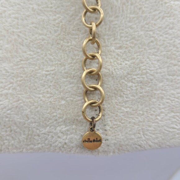 Stella & Dot colorful Gold Tone Statement Necklace - Picture 6 of 10